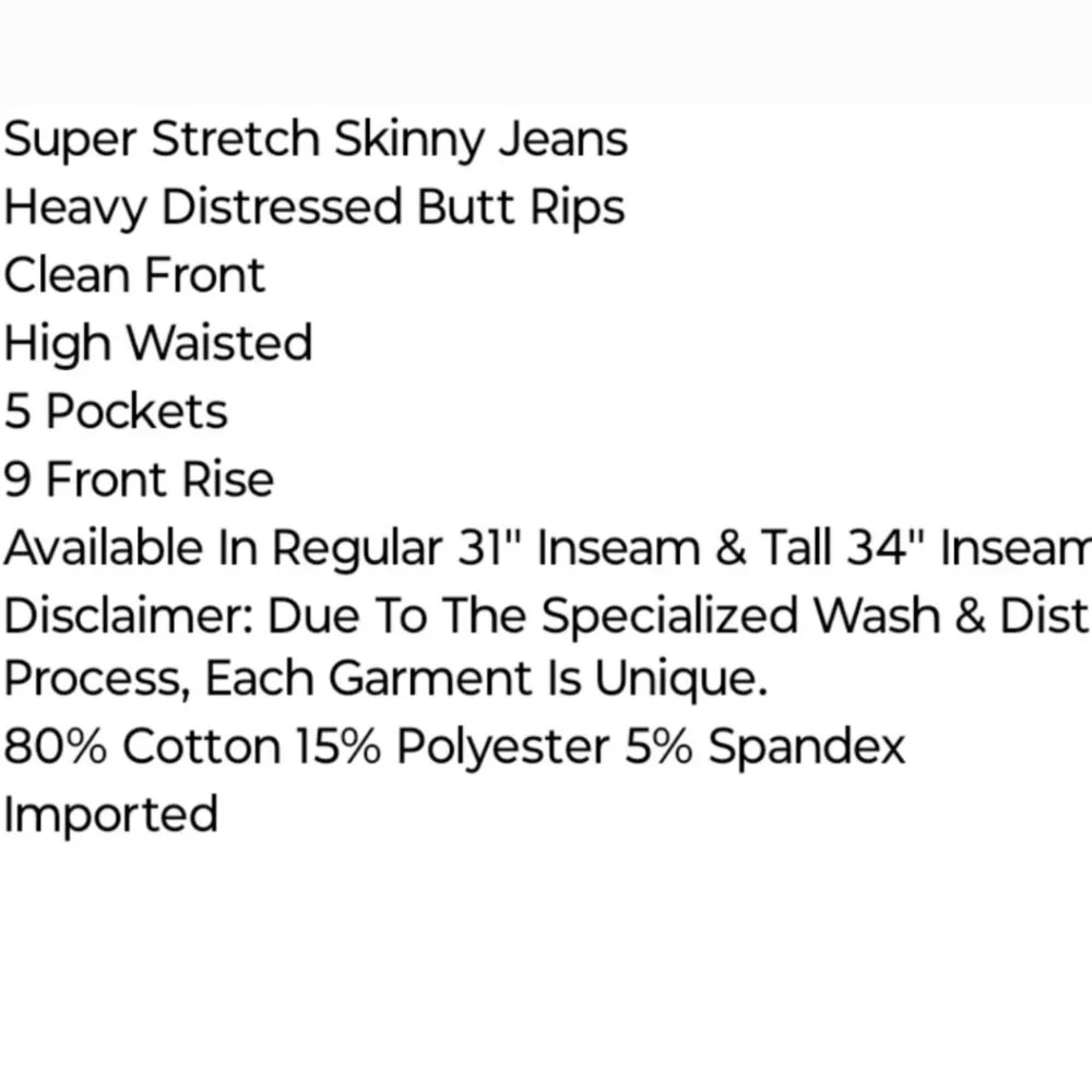 Super stretch distressed skinny jeans - Picture 5 of 5